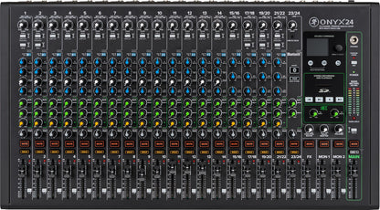 Mackie ONYX24 24-Channel Analog Mixer w/ Multi-Track USB/3-Band EQ+Bluetooth