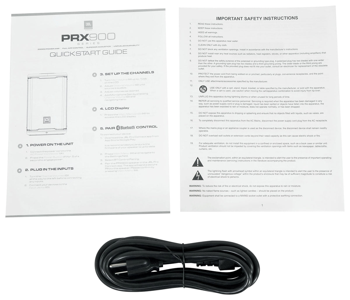 JBL PRX912 Professional 12" 1000w RMS Active Powered 2-Way DJ PA Speaker w/ DSP