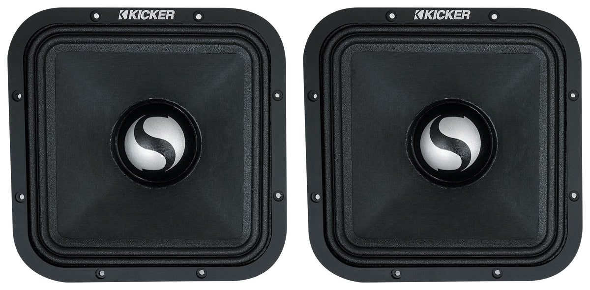 Pair Kicker ST9MR 9" Street Series Square Mid-Range Speakers 8-ohm 49ST9MR8