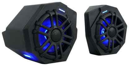 Pair Memphis Audio CANAMX365FE 75w RMS LED Speaker Pods For 2017+ Can Am X3