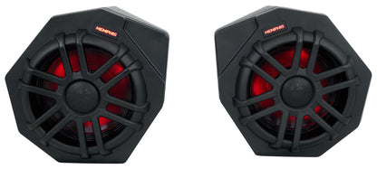 Pair Memphis Audio CANAMX365FE 75w RMS LED Speaker Pods For 2017+ Can Am X3