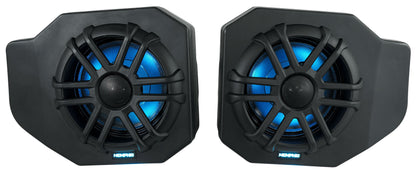 Pair Memphis Audio RNGR65FE18 75w RMS LED Speaker Pods For 2018+ Polaris Ranger