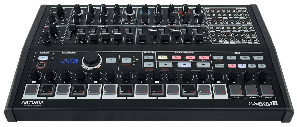 Minibrute 2S NOIR USB MIDI Analog Sequencer Synthesizer+Air Lift Bench