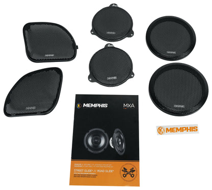 Memphis MXAHDPRO4 2014/2015+up Street/Road Glide Harley Davidson (4) Speaker Kit