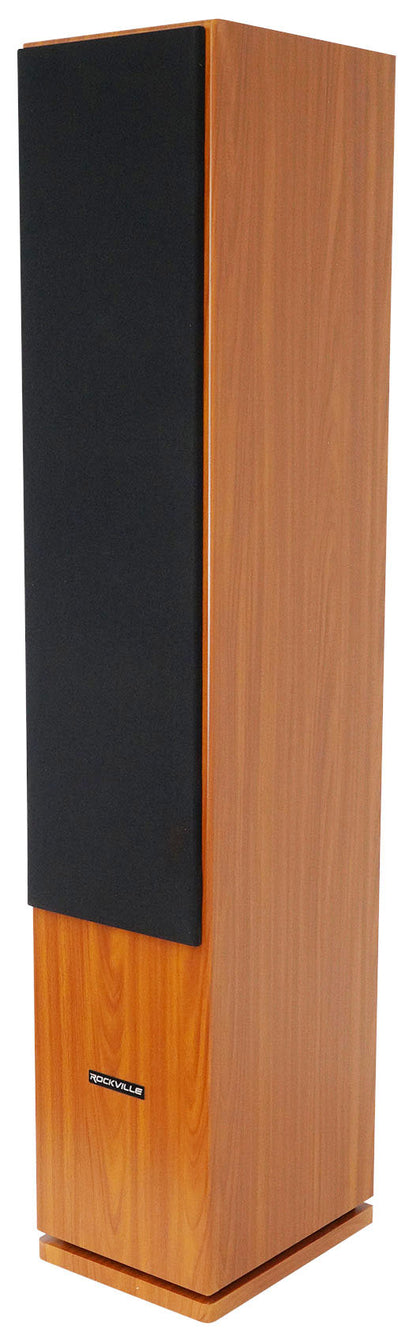 (1) Rockville RockTower 68C Classic Home Audio Tower Speaker Passive 8 Ohm