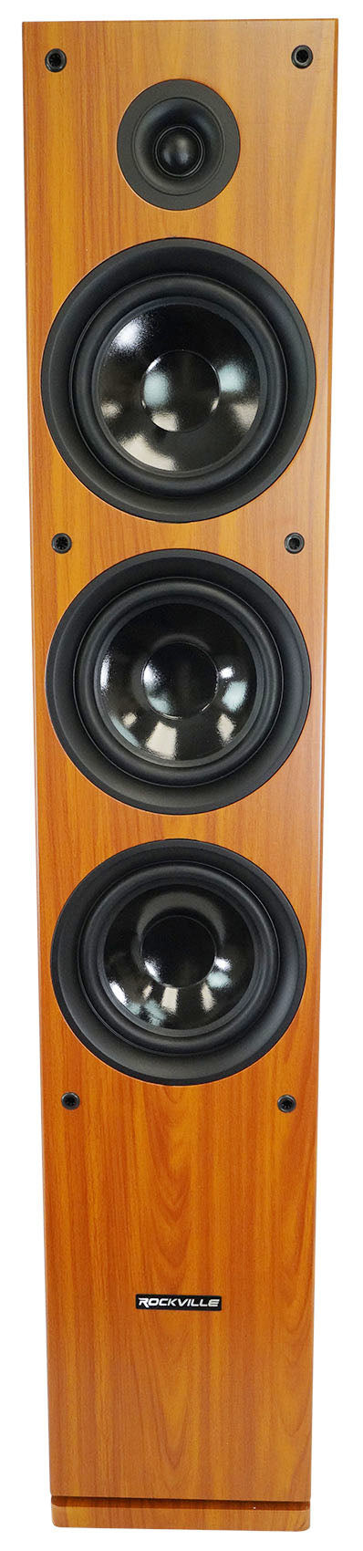 (1) Rockville RockTower 68C Classic Home Audio Tower Speaker Passive 8 Ohm