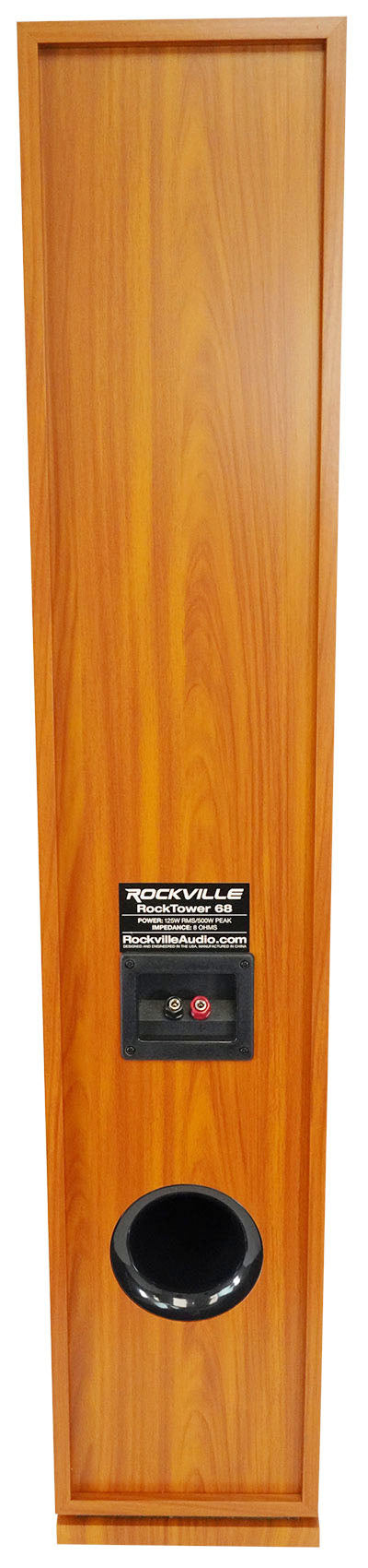(1) Rockville RockTower 68C Classic Home Audio Tower Speaker Passive 8 Ohm