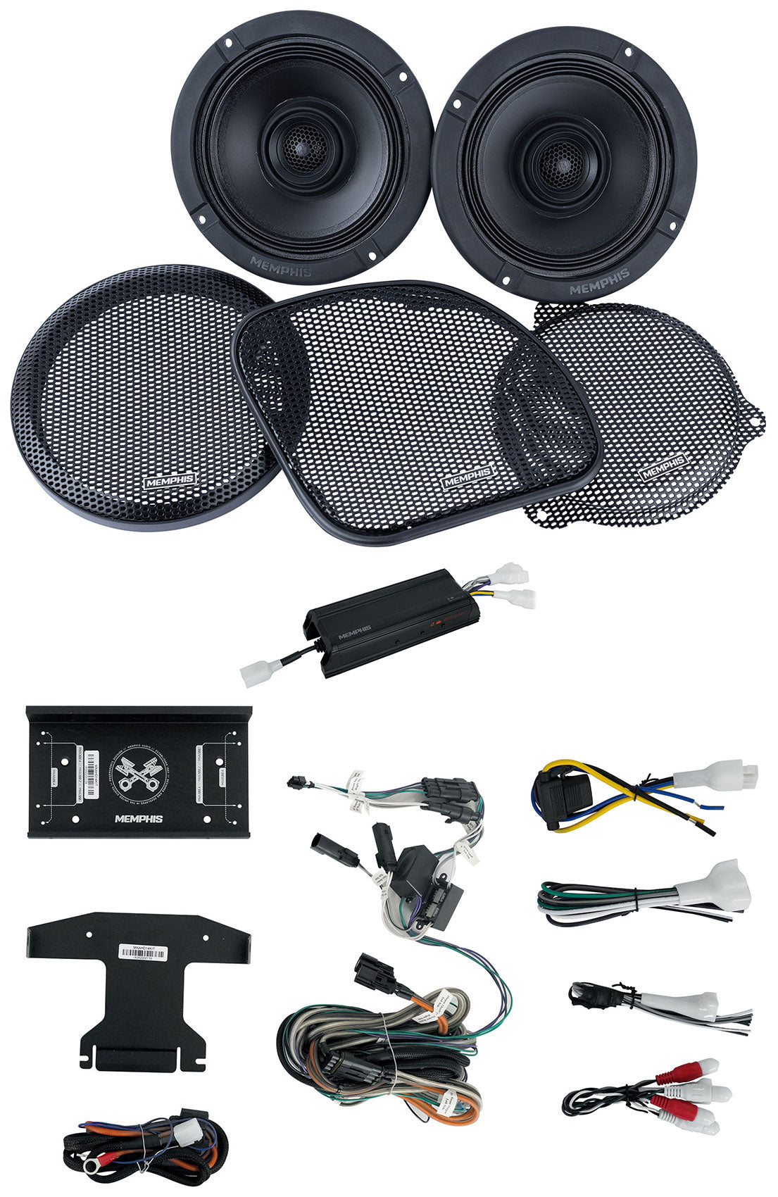 Memphis MXAHDPRO2 2014/2015+up Street/Road Glide Harley Davidson (2) Speaker Kit