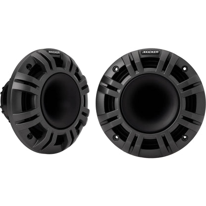 Pair Kicker 48KMXL654 300 Watt 6.5" Marine Boat Horn Loaded Speakers w/LED KMXL65