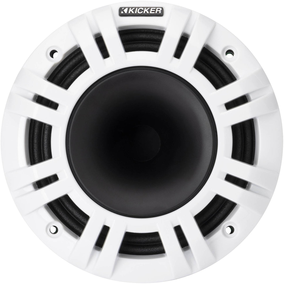 Pair Kicker 48KMXL654 300 Watt 6.5" Marine Boat Horn Loaded Speakers w/LED KMXL65
