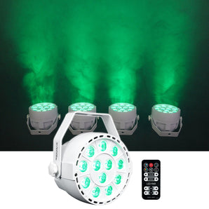 Rockville RockPAR TRI LED RGB Compact Par Can Pro DJ DMX Wash Light+Remote White