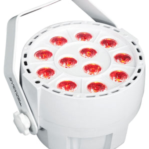 Rockville RockPAR TRI LED RGB Compact Par Can Pro DJ DMX Wash Light+Remote White