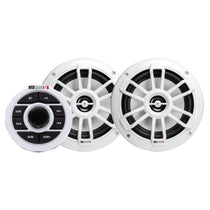 MB QUART GMR1.5S2W Marine Gauge Receiver w/ Bluetooth+(2) White 6.5" Speakers