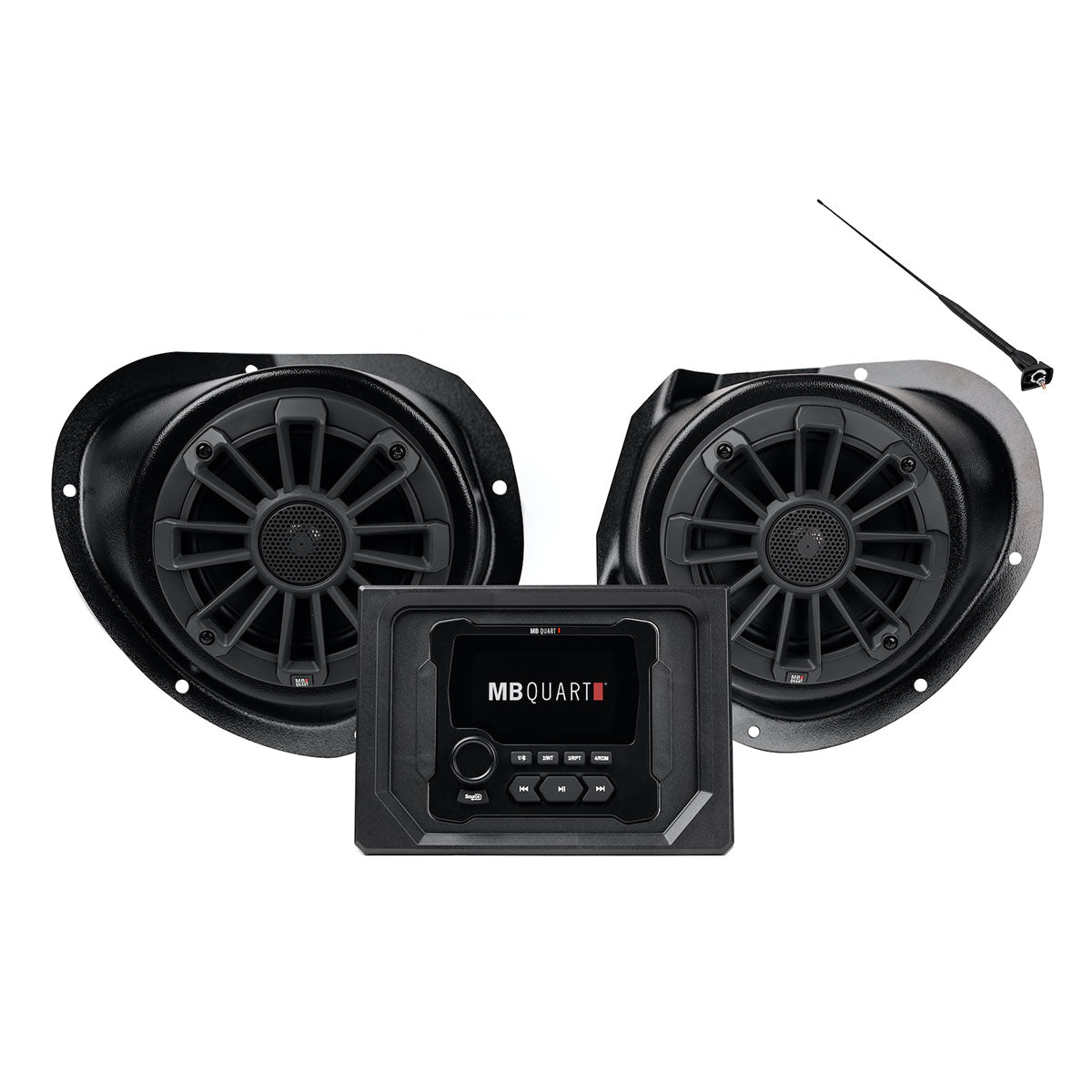 MB QUART MBQG-STG2-RAD-1 Receiver+2) Speaker Audio Kit For 2016+ Polaris General