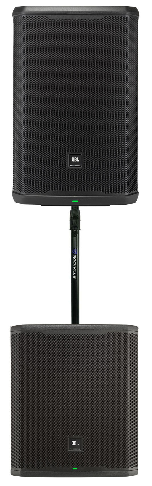 JBL PRX915 15" 1000w Powered DJ PA Speaker+18" Subwoofers+Air Assist Pole Mount