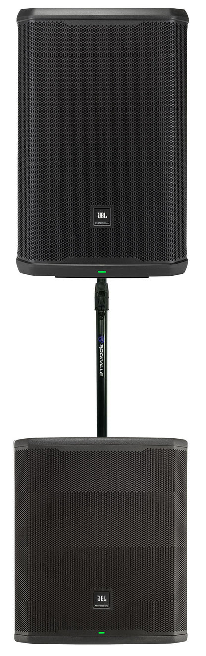 JBL PRX915 15" 1000w Powered DJ PA Speaker+18" Subwoofers+Air Assist Pole Mount