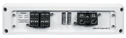 Rockville KRYPTON MF3 1600w Peak 4 Channel Marine Amplifier Boat Amp in White