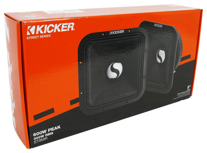 Pair Kicker ST9MR 9" Street Series Square Mid-Range Speakers 4-ohm 49ST9MR4