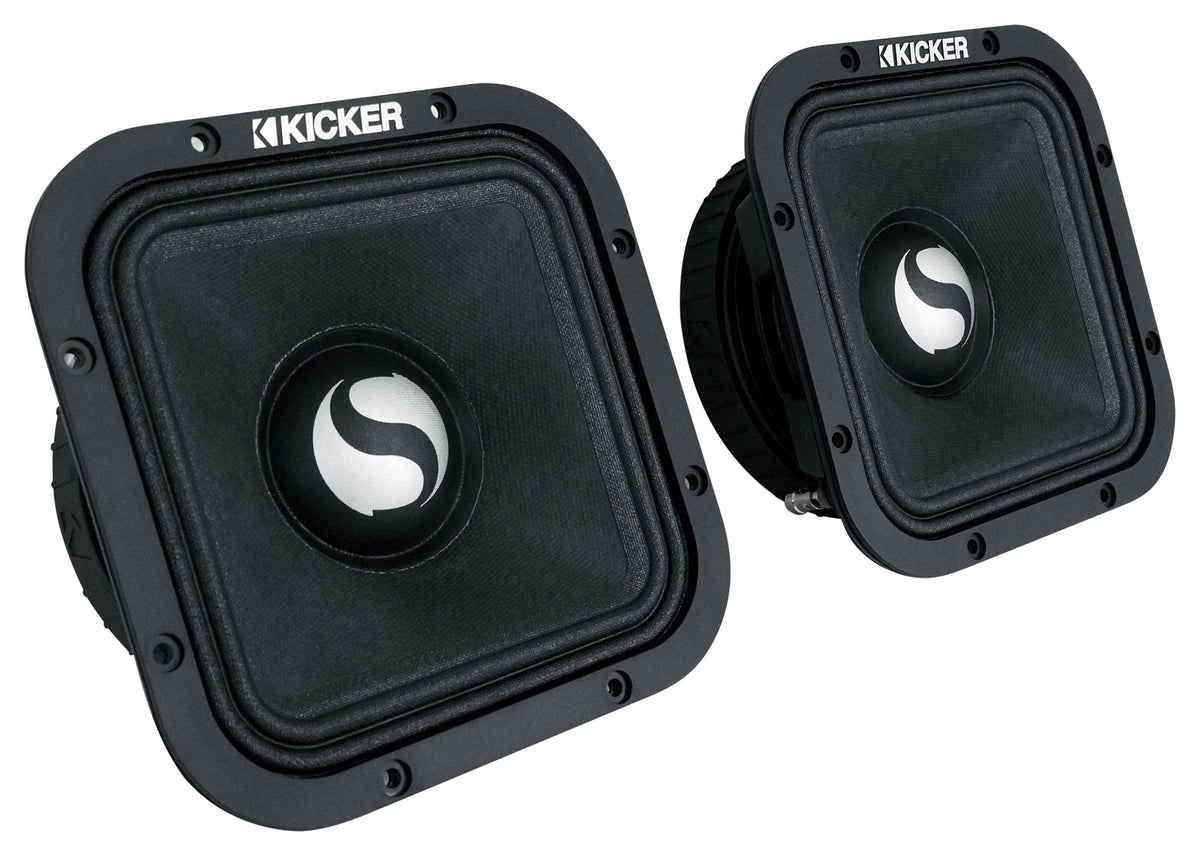 Pair Kicker ST7MR 7" Street Series Square Mid-Range Speakers 4-ohm 49ST7MR4