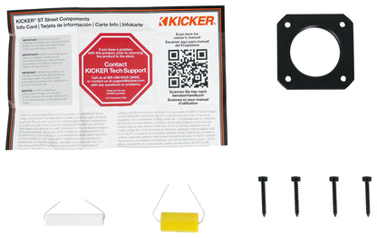 Kicker ST4TW 1.5" Pro Audio Dual Mount Bullet Tweeter Single 4-ohm 49ST4TW