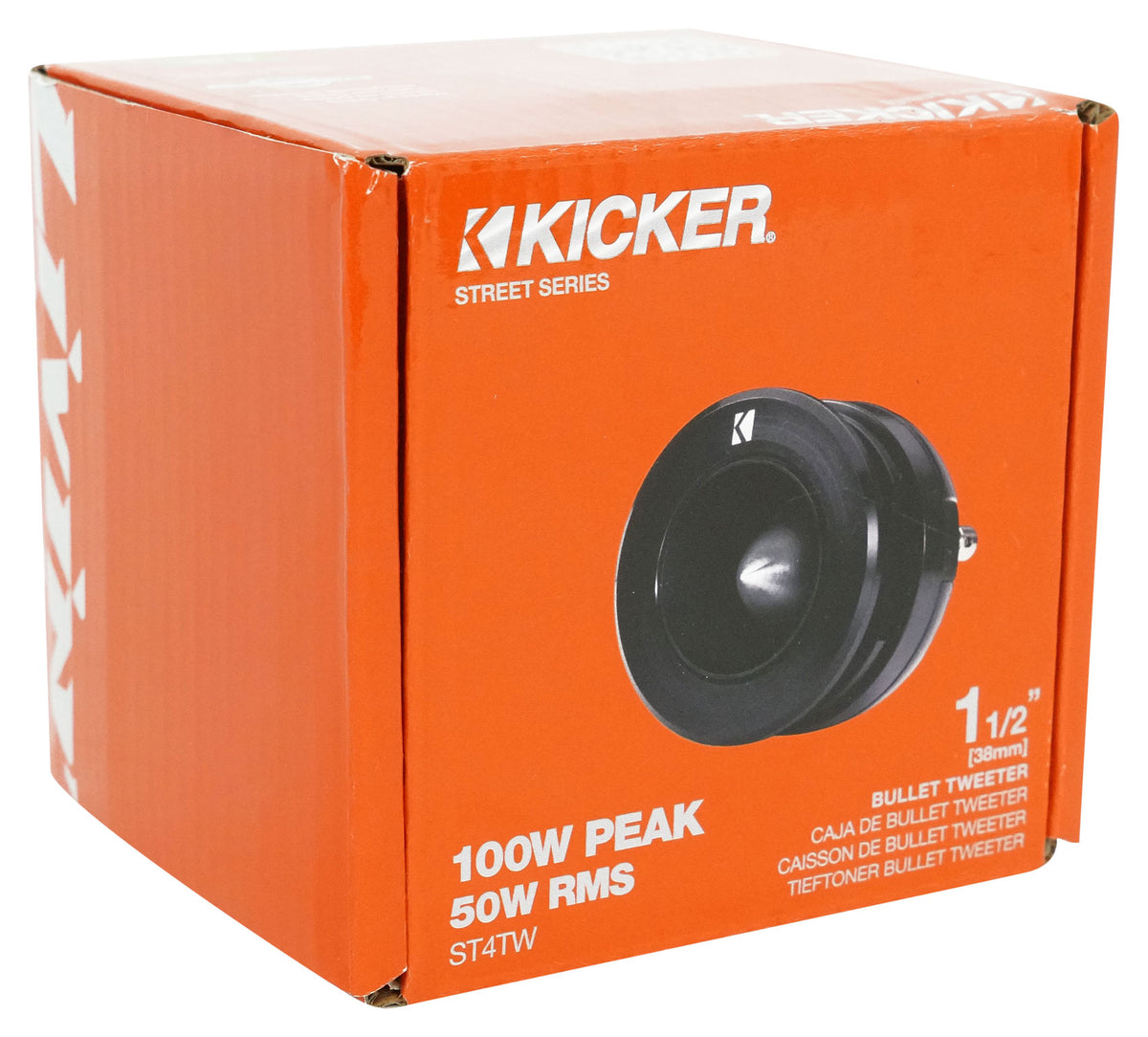 Kicker ST4TW 1.5" Pro Audio Dual Mount Bullet Tweeter Single 4-ohm 49ST4TW