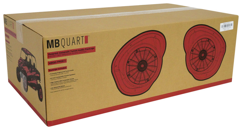 MB QUART MBQG-STG2-RAD-1 Receiver+2) Speaker Audio Kit For 2016+ Polaris General