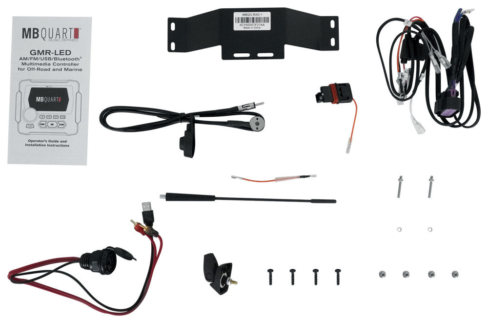 MB QUART MBQG-STG2-RAD-1 Receiver+2) Speaker Audio Kit For 2016+ Polaris General