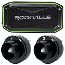 49ST4TW Bullet Tweeters & ROCK ANYWHERE Waterproof Bluetooth Speaker