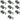 (10) Rockville MINI RF3 RGBWA+UV DMX DJ/Party LED Wash Lights+4-Ch RF Par Remote