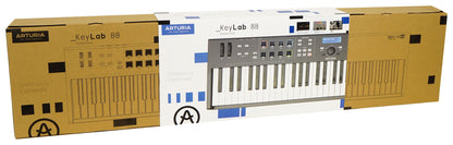 Arturia KeyLab Essential 88-Key USB MIDI Keyboard Controller in Black+Software