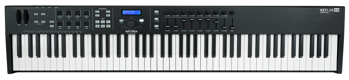 Arturia KeyLab Essential 88-Key USB MIDI Keyboard Controller in Black+Software