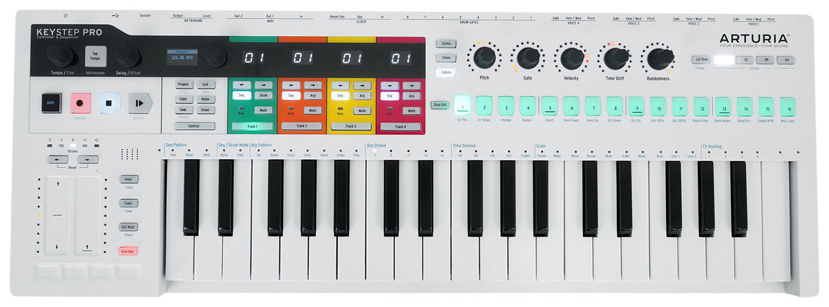 Keystep Pro 37-Key USB Keyboard Controller+Audio Technica Headphones