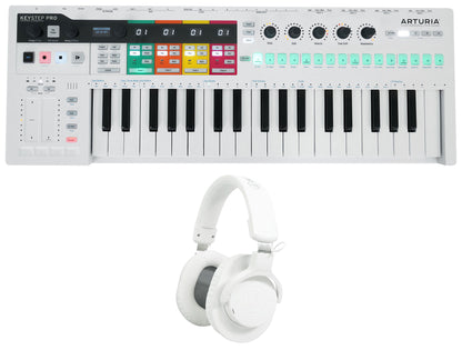 Keystep Pro 37-Key USB Keyboard Controller+Audio Technica Headphones