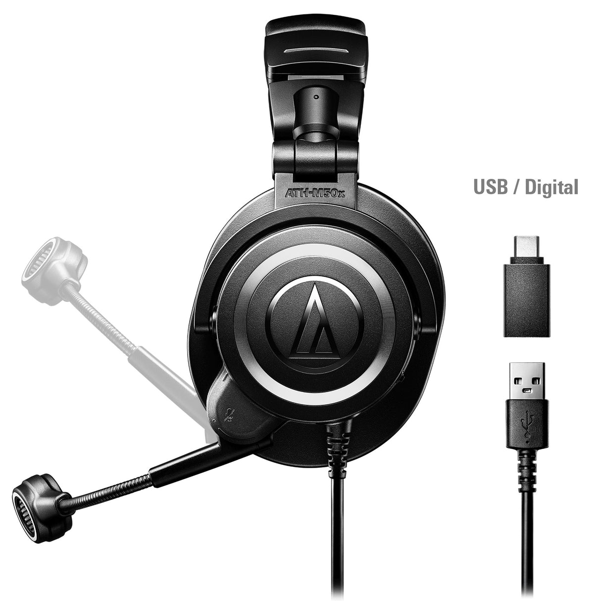 Audio Technica ATH-M50XSTS-USB StreamSet USB Headset + Mic for Gaming/Streaming