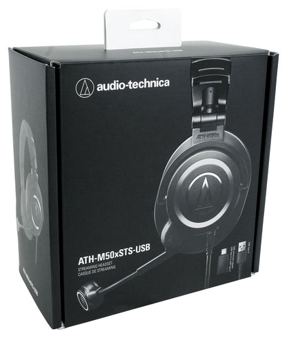 Audio Technica ATH-M50XSTS-USB StreamSet USB Headset + Mic for Gaming/Streaming