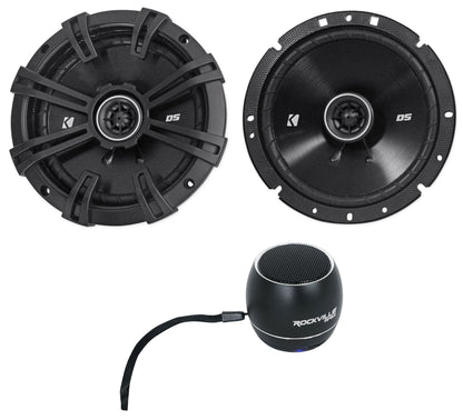 DSC670 6.75" Car Speakers + Portable Bluetooth Speaker Bundle