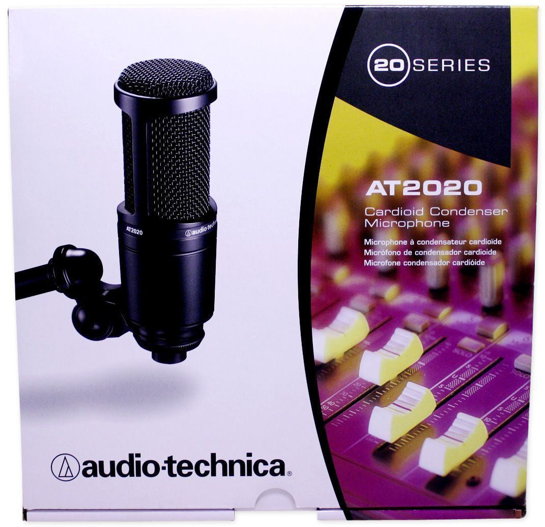 AT2020 Studio Recording Microphone + Pop Filter
