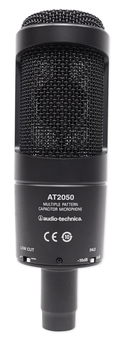AT2050 Studio Condenser Microphone + Pop Filter