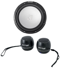 45KM104 10" Marine Subwoofer & Pair Of Portable Bluetooth Speakers