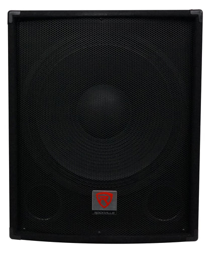 Rockville SBG1184 18 inch 1000 Watt Subwoofer Sub For Church Sound Systems