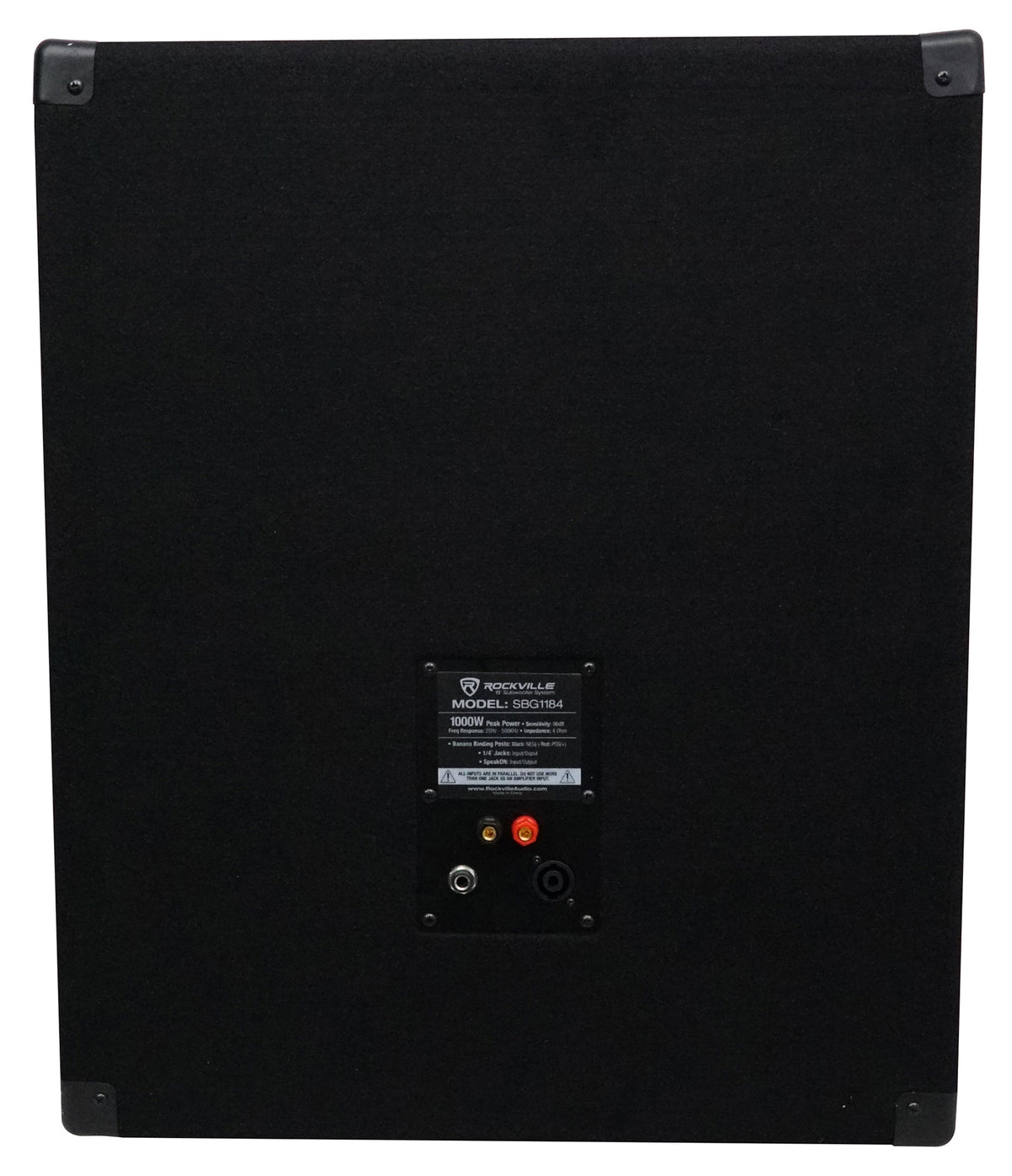 Rockville SBG1184 18 inch 1000 Watt Subwoofer Sub For Church Sound Systems