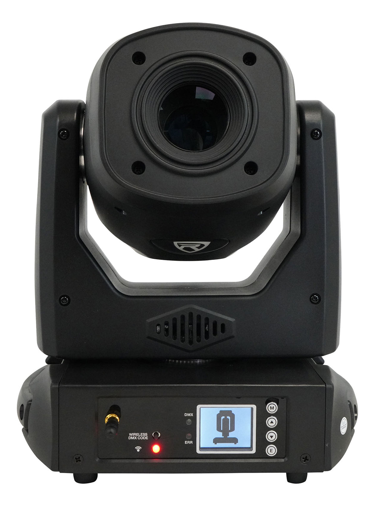 (2) ROCK SPOT 260W Moving Head Spot Lights + White Totem/TV Stands