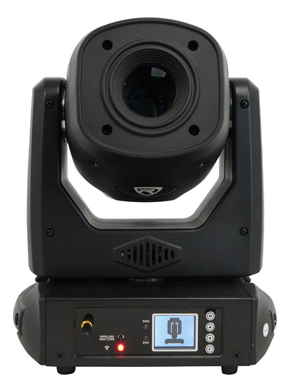 (2) ROCK SPOT 260W Moving Head Spot Lights + White Totem/TV Stands