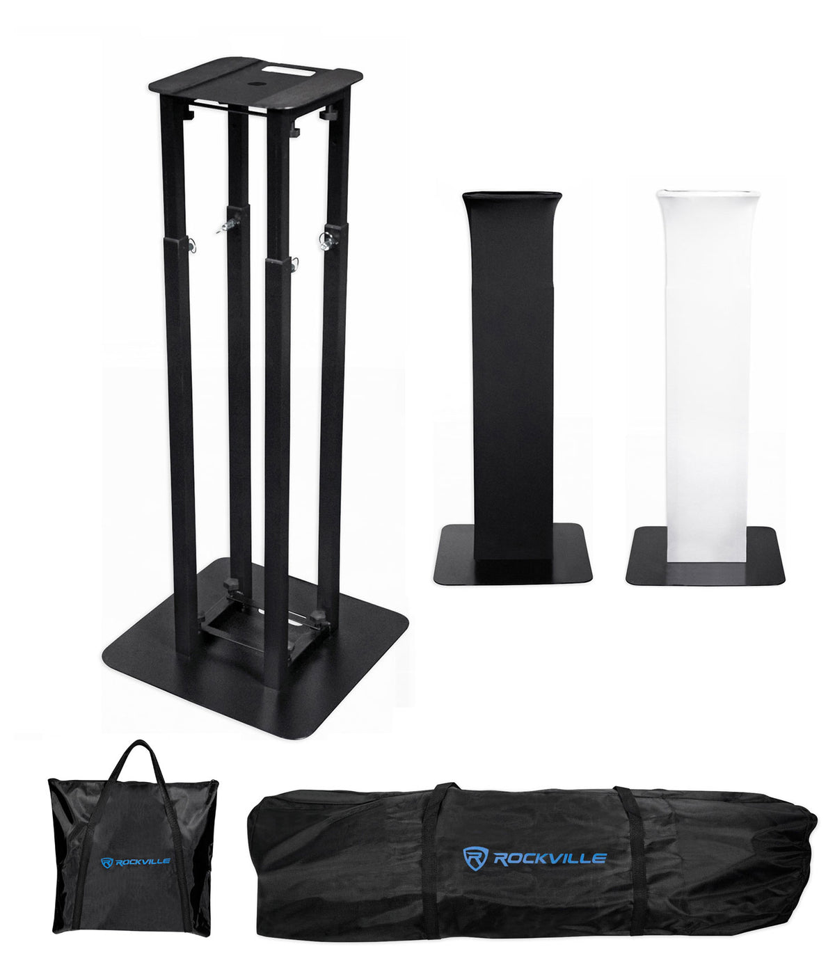 ROCK SPOT 260W DJ Moving Head Spot/Gobo Light+8 ft. Black Totem Stand