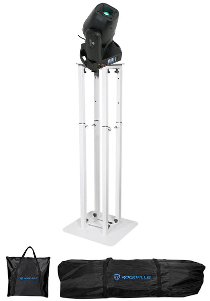 ROCK SPOT 260W DJ Moving Head Spot/Gobo/Prism Light+White Totem Stand