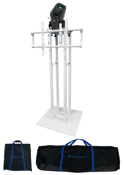 ROCK SPOT 260W DJ Moving Head Spot/Gobo Light+White Totem/TV Stand