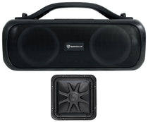 Kicker L7S122 12" 1500 Watt Solobaric L7S Car Subwoofer + Free Bluetooth Speaker