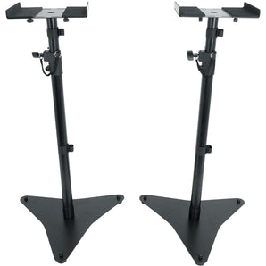 Rockville RVSM5 Pair Studio Monitor Bookshelf Speaker Stands w/Adjustable Height
