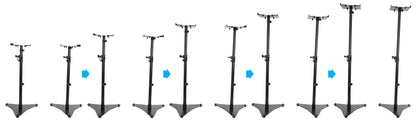 (2) APM5B 5.25" 250W Powered Studio Monitor Speakers + Adjustable Stands