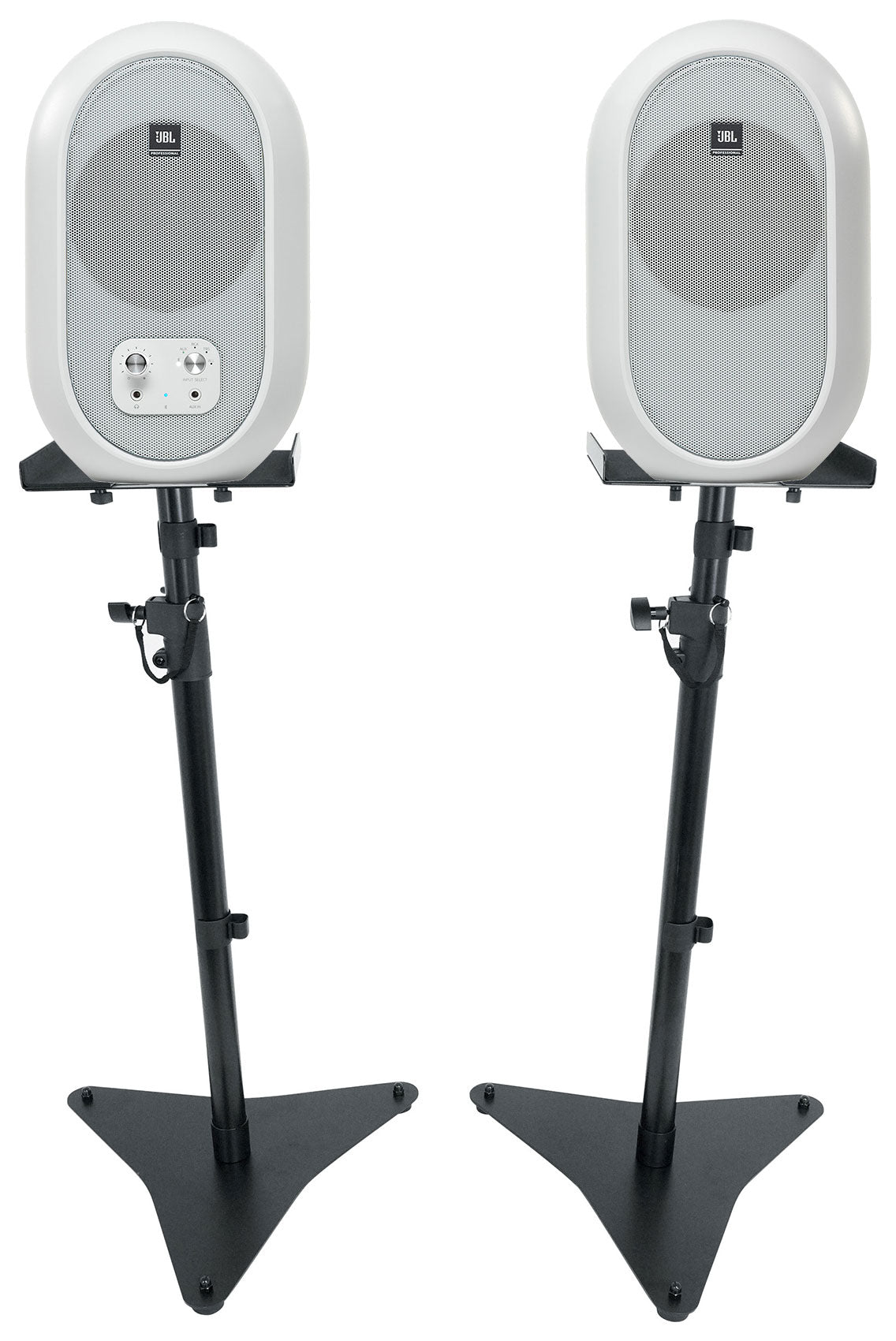 2) JBL 104SET-BTW Active Studio Reference Monitors w/Bluetooth+Adjustable Stands